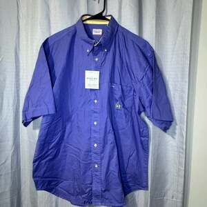 Bugle Boy Company Vintage 100% Cotton Short Sleeve Button-Down Shirt